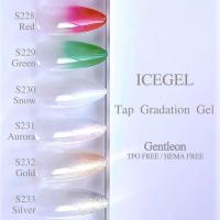 ICE GEL ジェントロン タップグラデーションジェル パール 2g S228 レッド