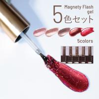 エメナ マグネティフラッシュジェル 8g 5色セット 1305-1309 EMENA-MF5D